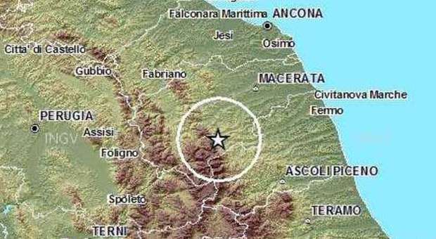 Scossa di terremoto magnitudo 3.4 Torna la paura nel Maceratese