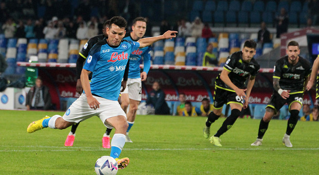 Napoli-Empoli 2-0, Lozano-Zielinski: decima vittoria di seguito in campionato