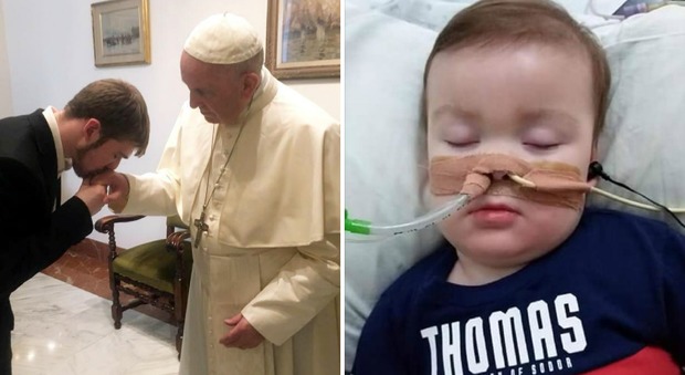 Alfie Evans, i medici vogliono staccare la spina. Il papà: «Papa Francesco ci ha detto di portarlo in Vaticano»