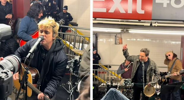 Green Day, il concerto a sorpresa nella metro di New York insieme a Jimmy Fallon