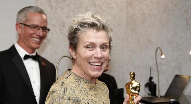 Oscar 2018, rubata la statuetta alla migliore attrice protagonista Frances McDormand