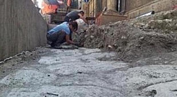 Iniziano i lavori di scavo in corso Mazzini