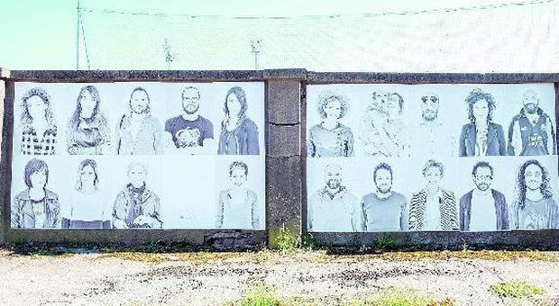 Settanta ritratti sul muro dello stadio Arte di strada per #iosonoRovigo
