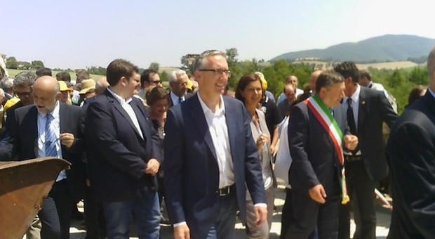 Boldrini inaugura la miniera di Cabernardi che ora diventa Parco Archeominerario