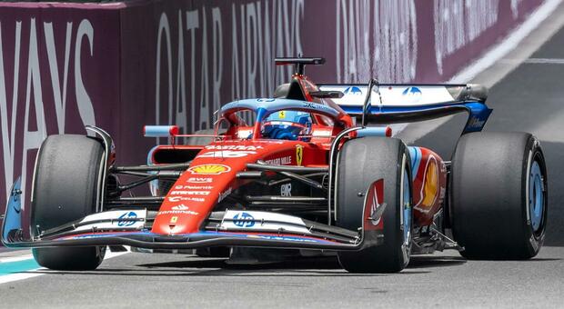 Charles Leclerc con la Ferrari in prima fila in entrambe le gare di Miami, la Sprint ed il Gran Premio
