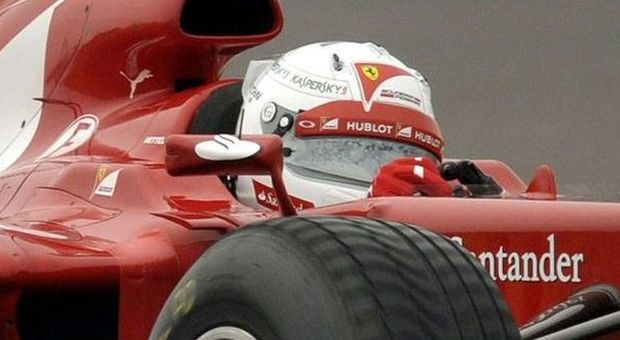 Vettel nei primi giri in Ferrari