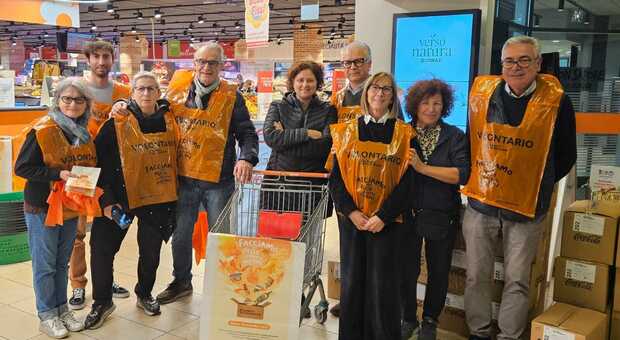 Colletta alimentare nei supermercati a Civitanova: raccolti in un anno 6.681 chili di prodotti