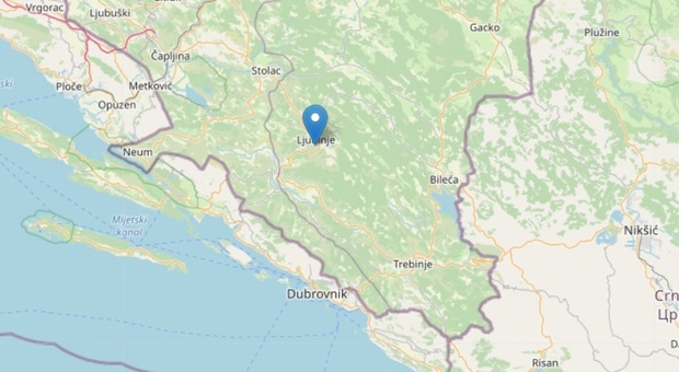 Le terra trema ancora in Bosnia, nuovo terremoto magnitudo 4.8. Scossa avvertita anche in Puglia