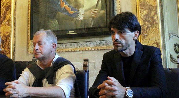 L'avvocato Fabio Michelangeli e Luca Innocenzi