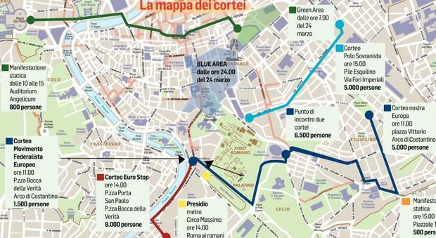 Blocchi, deviazioni, Ztl, trasporti: come muoversi nella Roma blindata