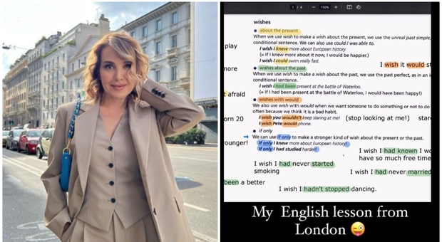 Barbara D'Urso, a lezione di inglese dopo l'errore sui social: «My english lesson from London»