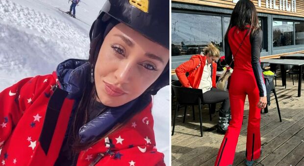 Belen Rodroguez, fuga sulle piste da sci:«voglio andare a casa»