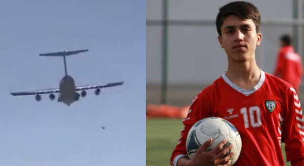 Afghanistan, si aggrappa all'aereo e cade nel vuoto: il calciatore della nazionale tra i falling man di Kabul