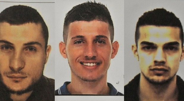 Nella foto i tre Kosovari da sinistra Arjan Babaj, Dake Haziraj e Fisnok Nekaj