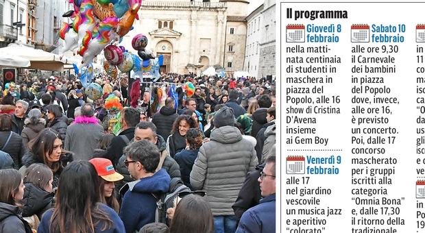 Carnevale di Ascoli, non solo maschere ma anche più veglioni in piazza. La novità del lunedì danzante e la musica jazz con l’aperitivo “colorato” nel giardino vescovile