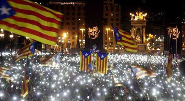Folla a Barcellona