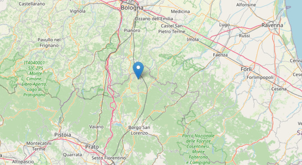 Terremoto in Emilia Romagna di magnitudo 4.1: avvertito anche a Bologna