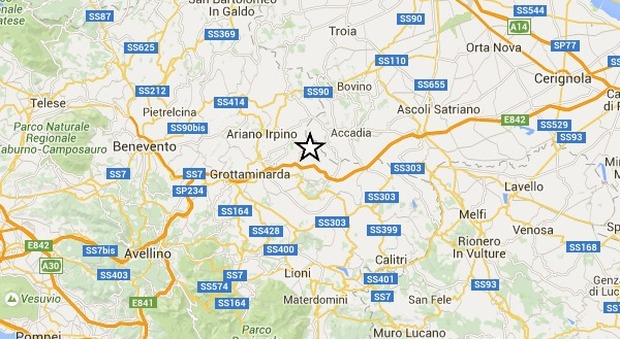 Scossa di terremoto tra Campania e Puglia: magnitudo 3.0| Mappa