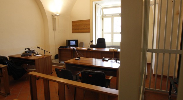Un'aula del tribunale di Napoli Nord