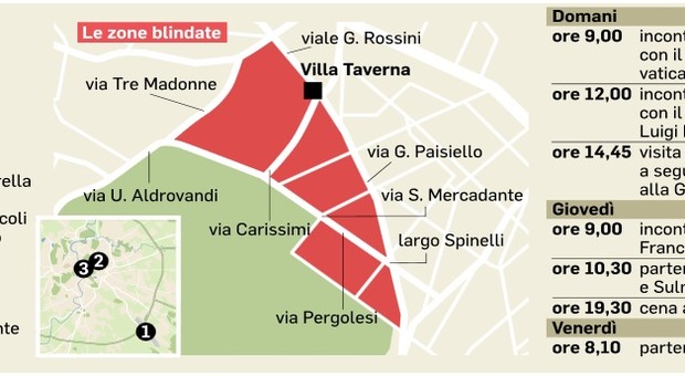 Mike Pompeo sbarca a Roma: strade chiuse e controlli Mappa