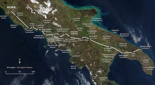 Via Appia, la regina delle strade candidata alla lista del patrimonio Unesco: coinvolte quattro Regioni