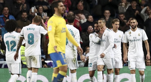Il Real Madrid allontana la crisi: tre gol al Las Palmas. Ronaldo a digiuno