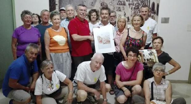 Gruppo di pellegrini in visita a Rovigo