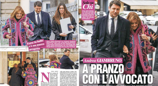 Andrea Giambruno, l'ex di Giorgia Meloni a pranzo con l'avvocata Bernardini De Pace: «Lavora a un'autobiografia bomba»