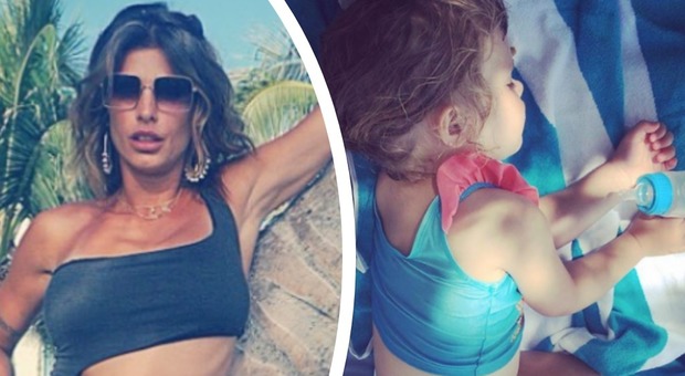 Elisabetta Canalis, boom di critiche per la foto della figlia su Instagram: «Le hai insegnato a sputare»