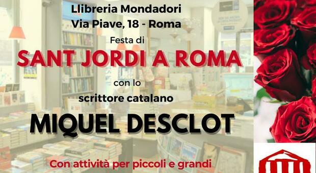 Roma, il 22 aprile festeggia San Giorgio, il "giorno della rosa e del libro": l'evento alla Mondadori