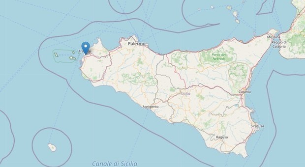 Terremoto in Sicilia, scossa di magnitudo 3.3 vicino a Trapani