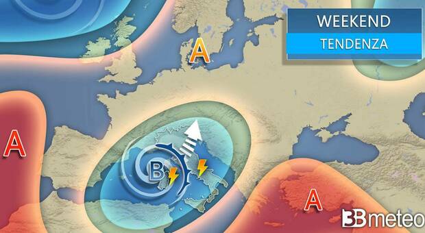 Meteo, temporali e piogge intense nel weekend: instabilità al Centro-Nord e calo termico