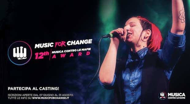 «Music for Change», per la 12 edizione Musica contro le mafie punta sul cambiamento