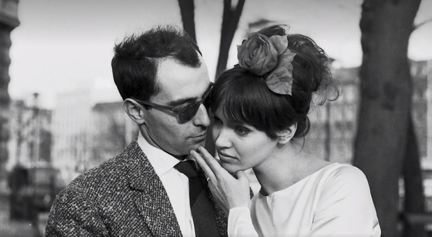 Anna Karina con Jean-Luc Godard