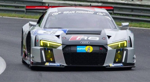L'Audi R8 LMS del Team WTR vincitrice della scorsa edizione