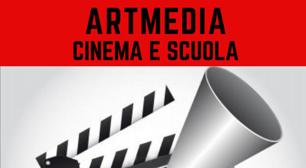 locandina della rassegna di eventi artmedia cinema e scuola