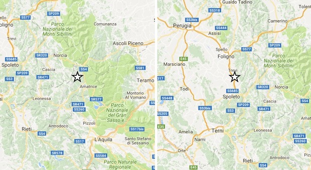 Terremoto, venti lievi scosse in Centro Italia: le più forti di magnitudo 3.1 e 3.3