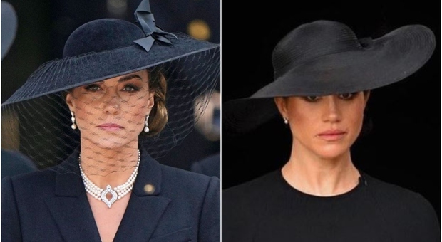Kate vs Meghan, eleganza contro lacrime ai funerali della Regina Elisabetta II