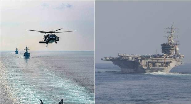 Portaerei Eisenhower, l'Iran provoca: drone ignora avvertimenti e "sfiora" i jet Usa in volo nel Golfo Persico