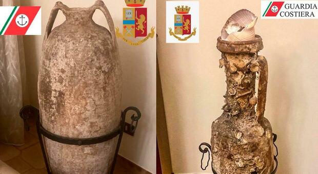 Gaeta, sequestrata anfora precristiana: anziana coppia denunciata per detenzione di reperti archeologici