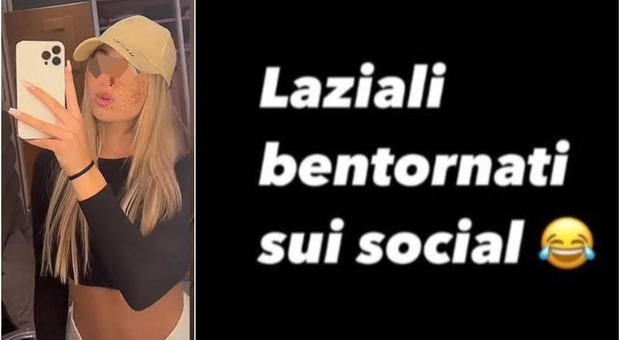 Chanel Totti dopo il derby sfotte i tifosi laziali su Instagram: «Bentornati sui social»