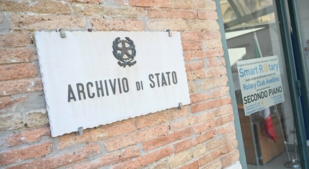 L'ingresso dell'Archivio di Stato di Avellino