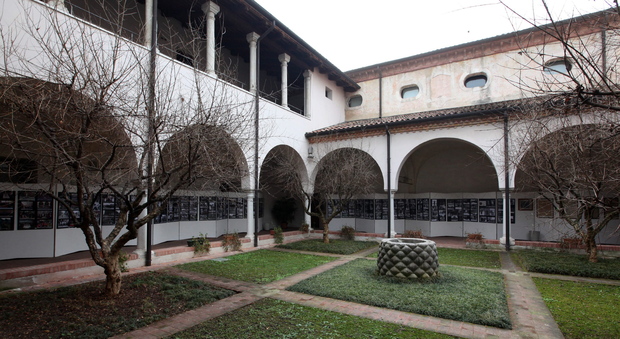 Chiostro interno del museo Santa Caterina a Treviso