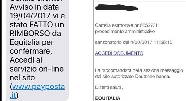"Truffa Equitalia", attenti alla posta elettronica: "Arriva anche via sms, ecco come difendersi"