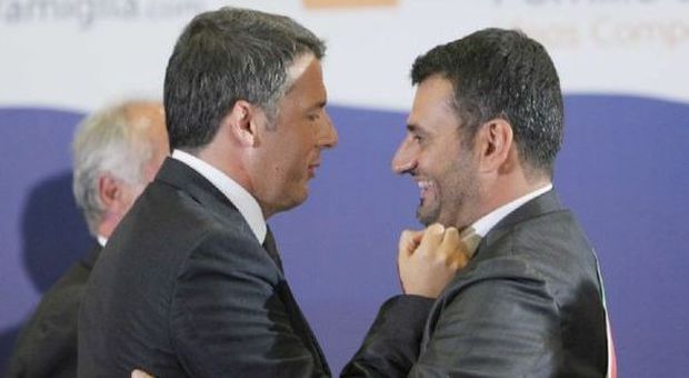 Matteo Renzi e Antonio Decaro