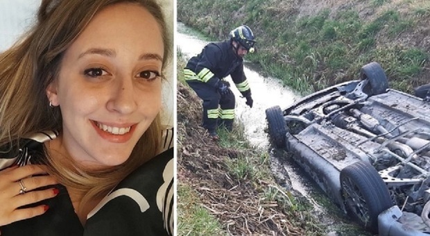 Auto finisce in un fossato pieno d'acqua, a bordo due giovani: Chiara Bortoletto muore a 25 anni, gravissimo un 23enne
