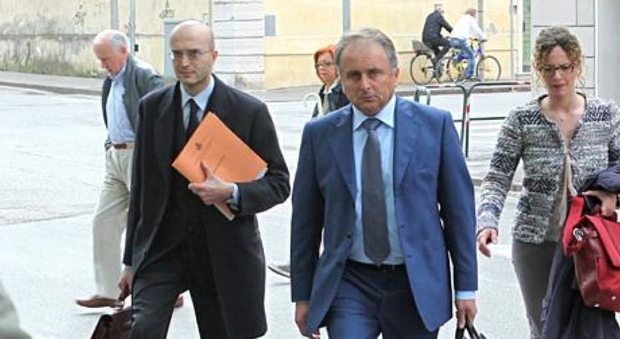 L'ex sindaco di Cortina Andrea Franceschi e l'avvocato Antonio Prade