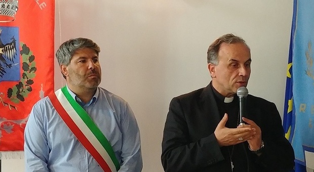 Il saluto di Cittareale al vescovo Pompili, il sindaco Nelli: «Una presenza costante sul territorio»