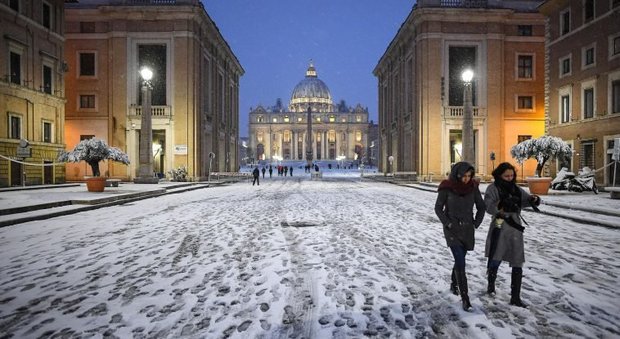 Neve a quote basse da domani al Nord, ma Roma sarà solo sfiorata