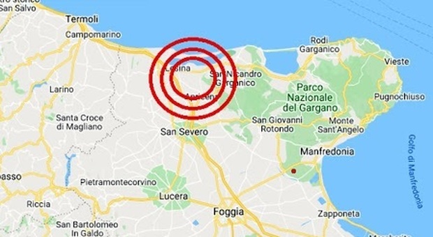 Terremoto Puglia di 3.7, paura all'alba da Foggia a Campobasso ma nessun danno